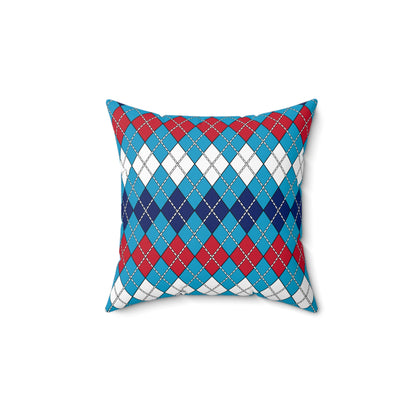 Tuvalu Retro Argyle Cushion Pillow