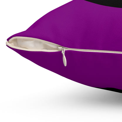 Purple, Black Retro Target Cushion Pillow