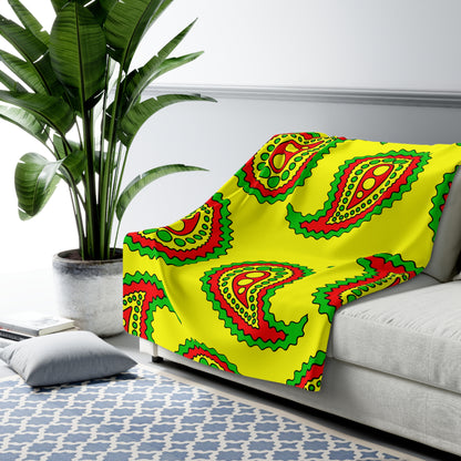 Congo Retro Paisley Blanket Throw