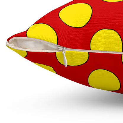 North Macedonia Retro Polka Dots Cushion Pillow