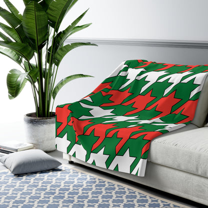 Madagascar Retro Houndstooth Blanket Throw