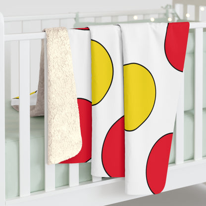 Guernsey Retro Polka Dots Blanket Throw