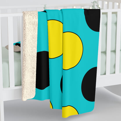 Bahamas Retro Polka Dots Blanket Throw