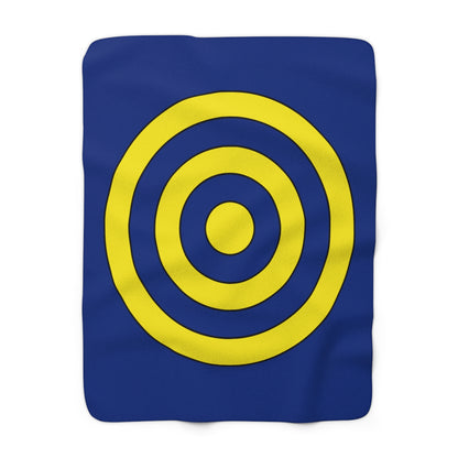 Curacao Retro Target Blanket Throw