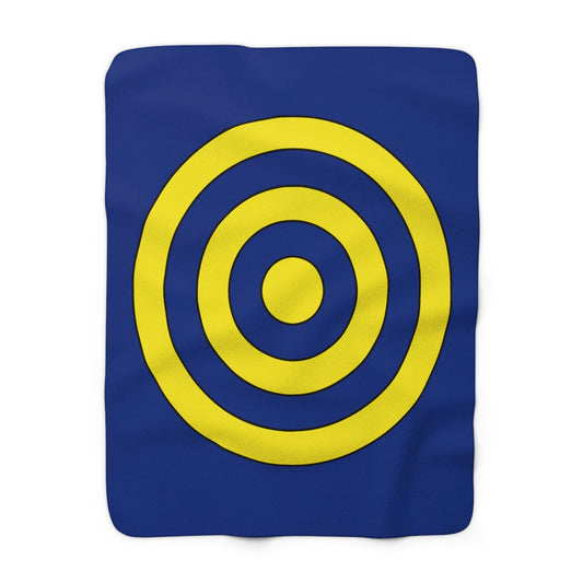 Curacao Retro Target Blanket Throw