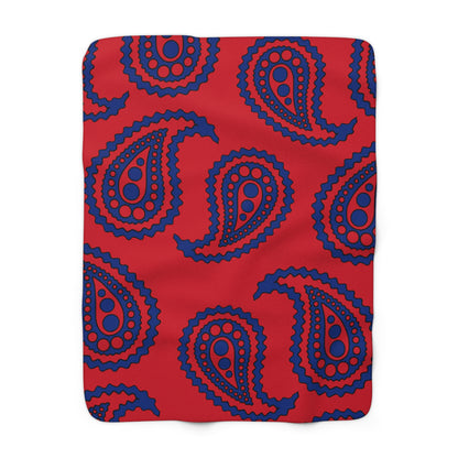 Liechtenstein Retro Paisley Blanket Throw