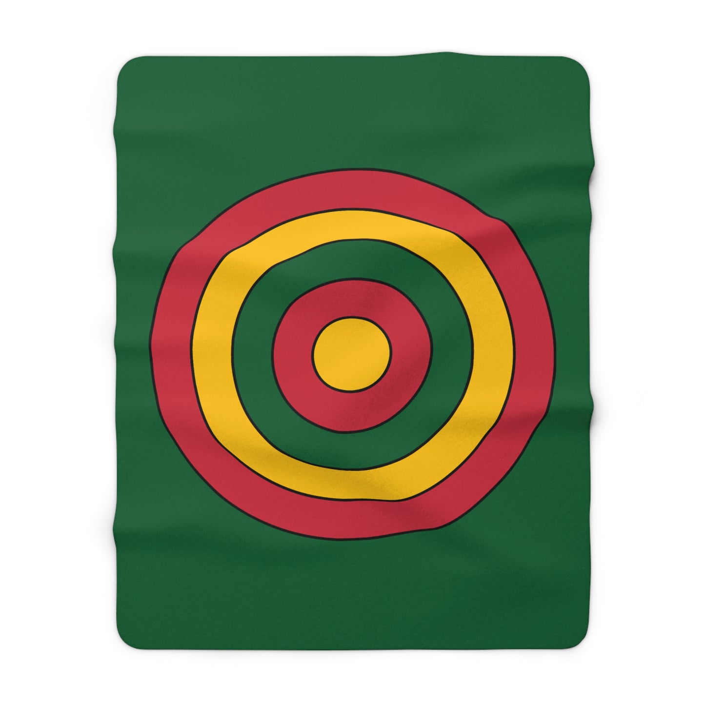Mauritania Retro Target Blanket Throw