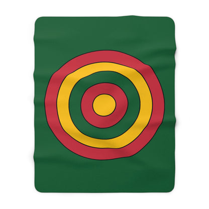Mauritania Retro Target Blanket Throw