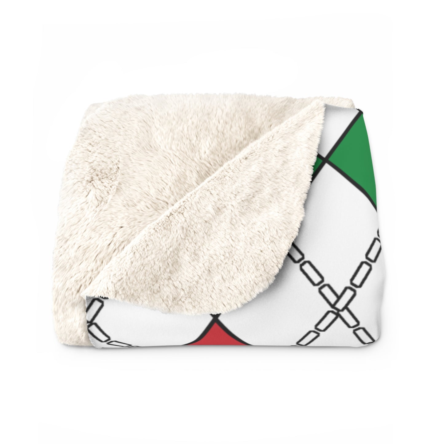Italy Retro Argyle Blanket Throw