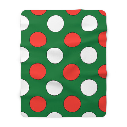 Madagascar Retro Polka Dots Blanket Throw
