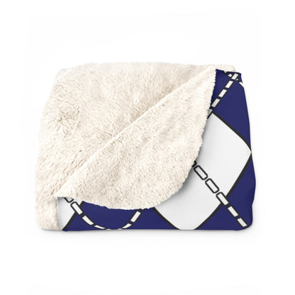 Cayman Islands Retro Argyle Blanket Throw