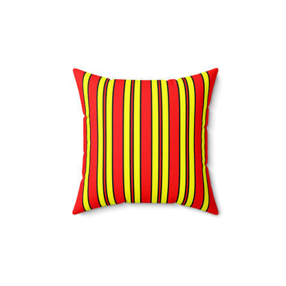Kyrgyzstan Retro Stripes Cushion Pillow