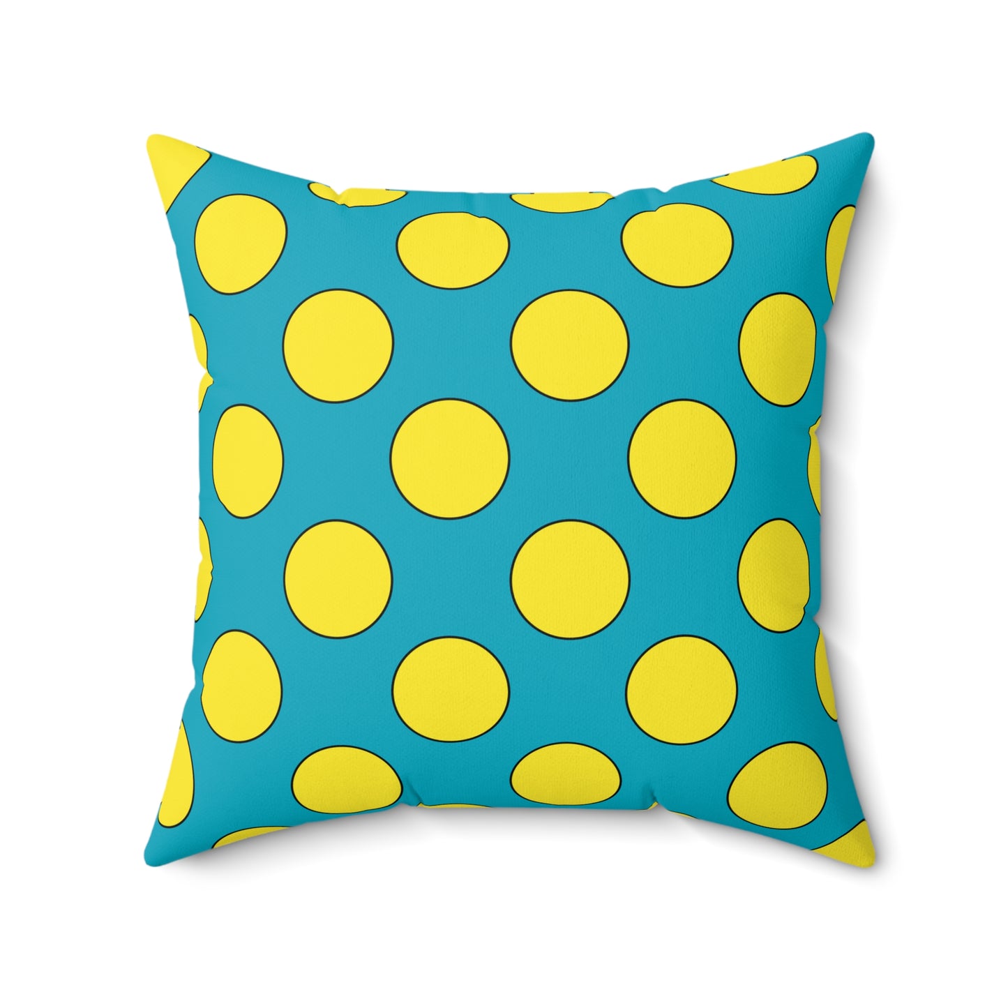 Kazakhstan Retro Polka Dots Cushion Pillow