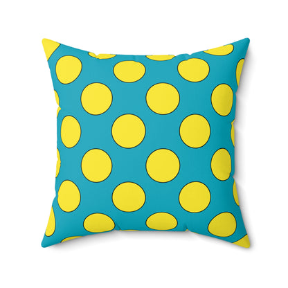Kazakhstan Retro Polka Dots Cushion Pillow