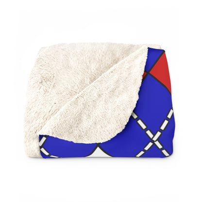 Slovenia Retro Argyle Blanket Throw