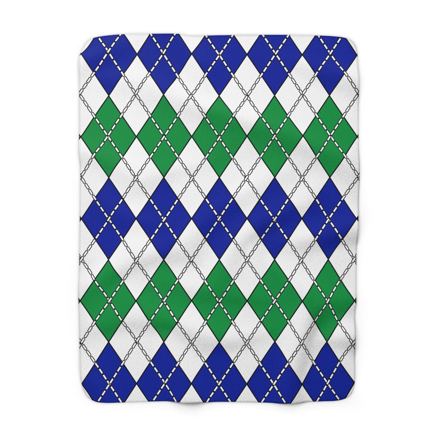 Lesotho Retro Argyle Blanket Throw