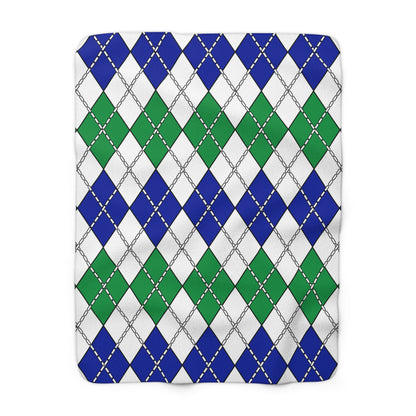 Lesotho Retro Argyle Blanket Throw