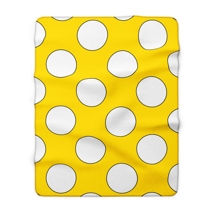 Vatican City Retro Polka Dots Blanket Throw