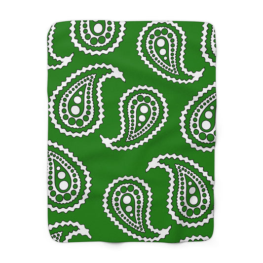 Norfolk Island Retro Paisley Blanket Throw