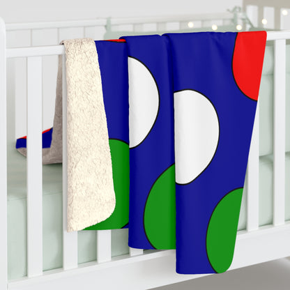 Gambia Retro Polka Dots Blanket Throw