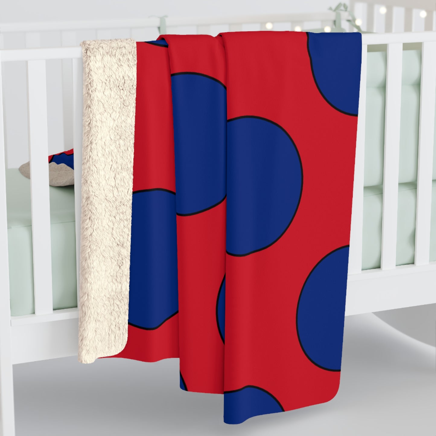 Liechtenstein Retro Polka Dots Blanket Throw