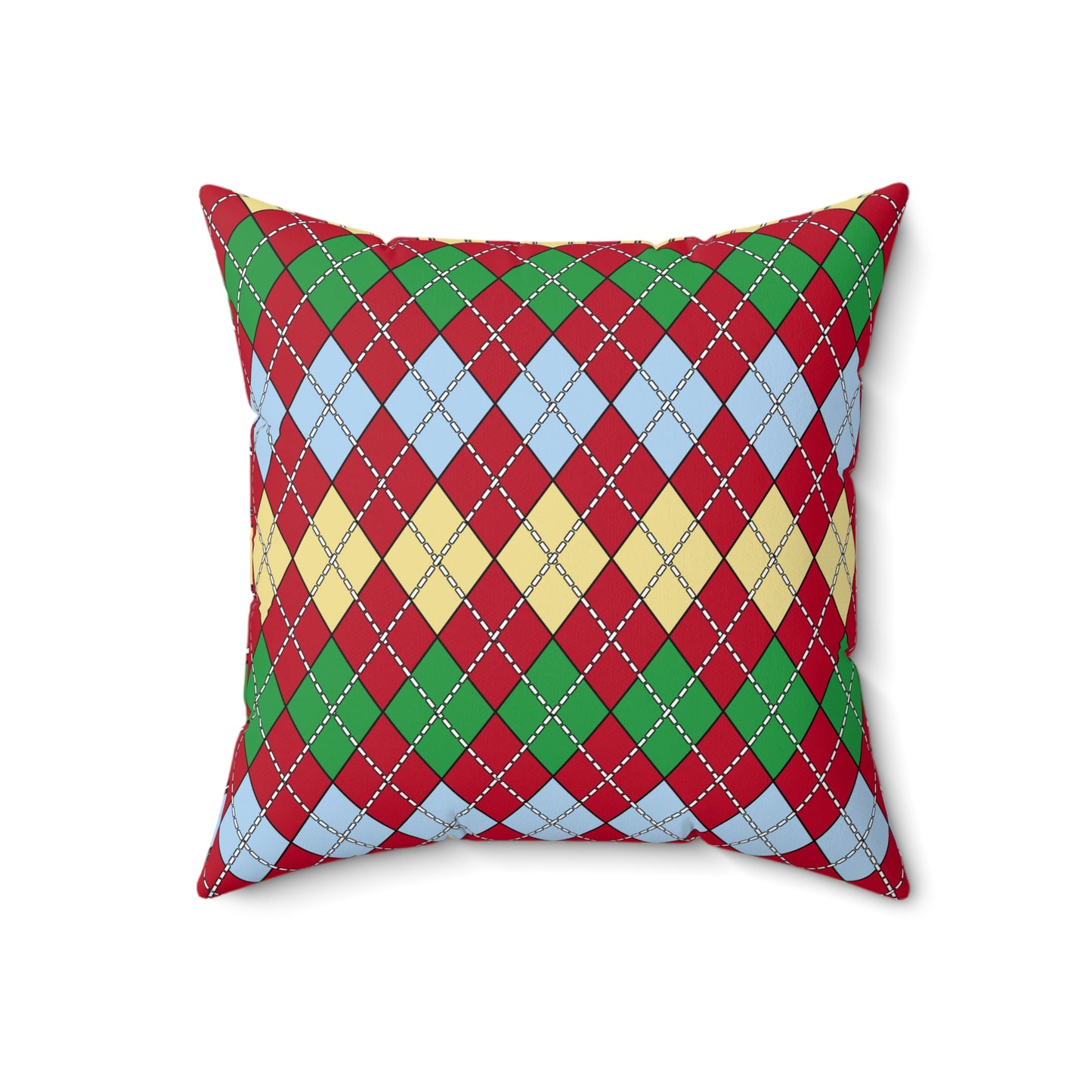 Eritrea Retro Argyle Cushion Pillow
