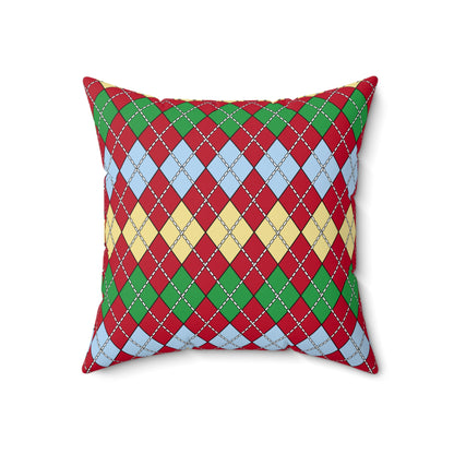Eritrea Retro Argyle Cushion Pillow