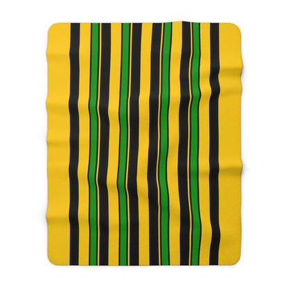Jamaica Retro Stripes Blanket Throw
