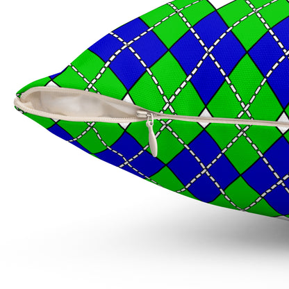 Sierra Leone Retro Argyle Cushion Pillow