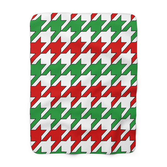 Iran Retro Houndstooth Blanket Throw