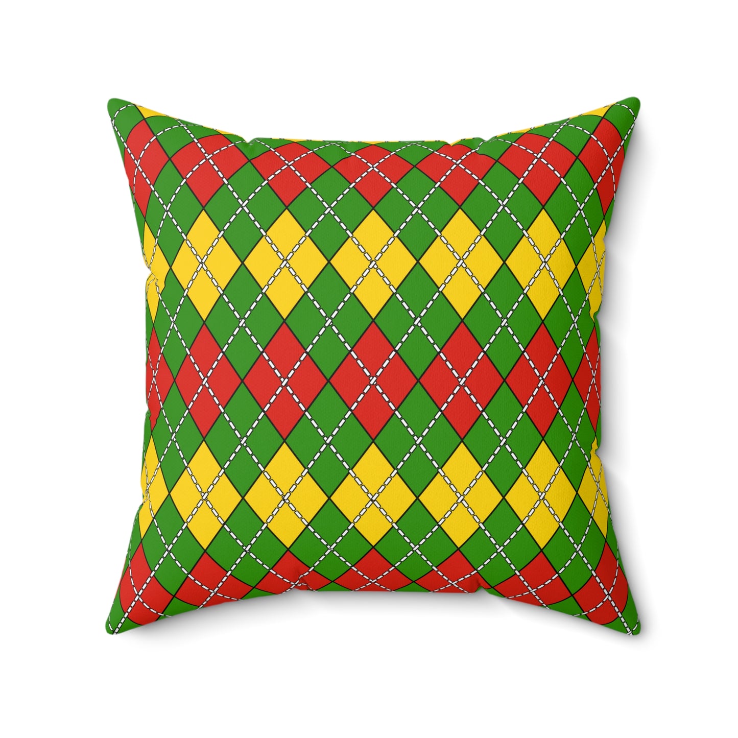 Benin Retro Argyle Cushion Pillow