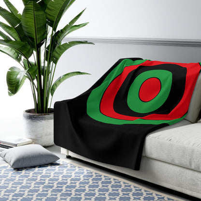 Libya Retro Target Blanket Throw