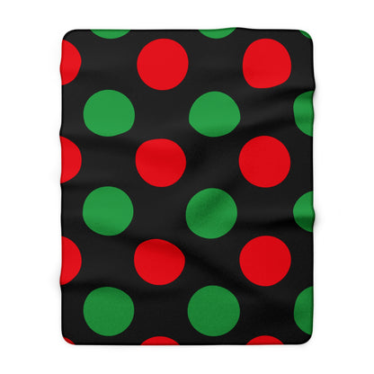 Libya Retro Polka Dots Blanket Throw