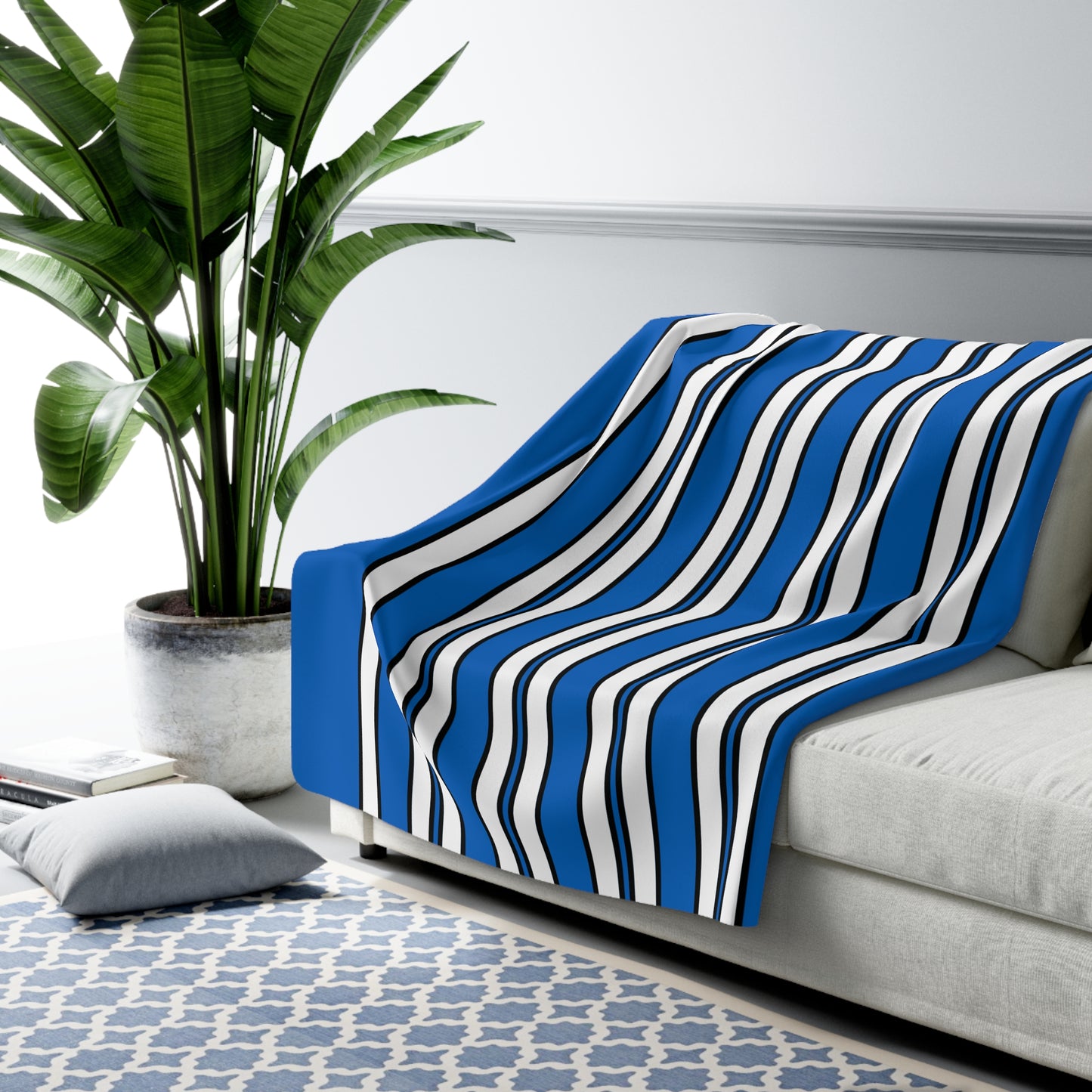 Scotland Retro Stripes Blanket Throw
