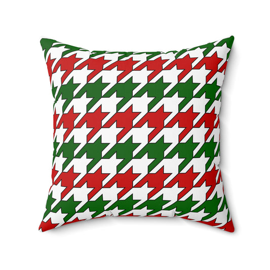 Tajikistan Retro Houndstooth Cushion Pillow