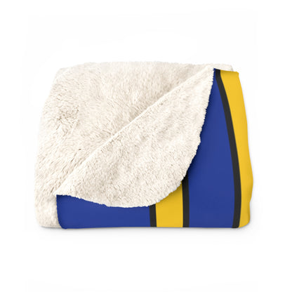 European Union Retro Stripes Blanket Throw