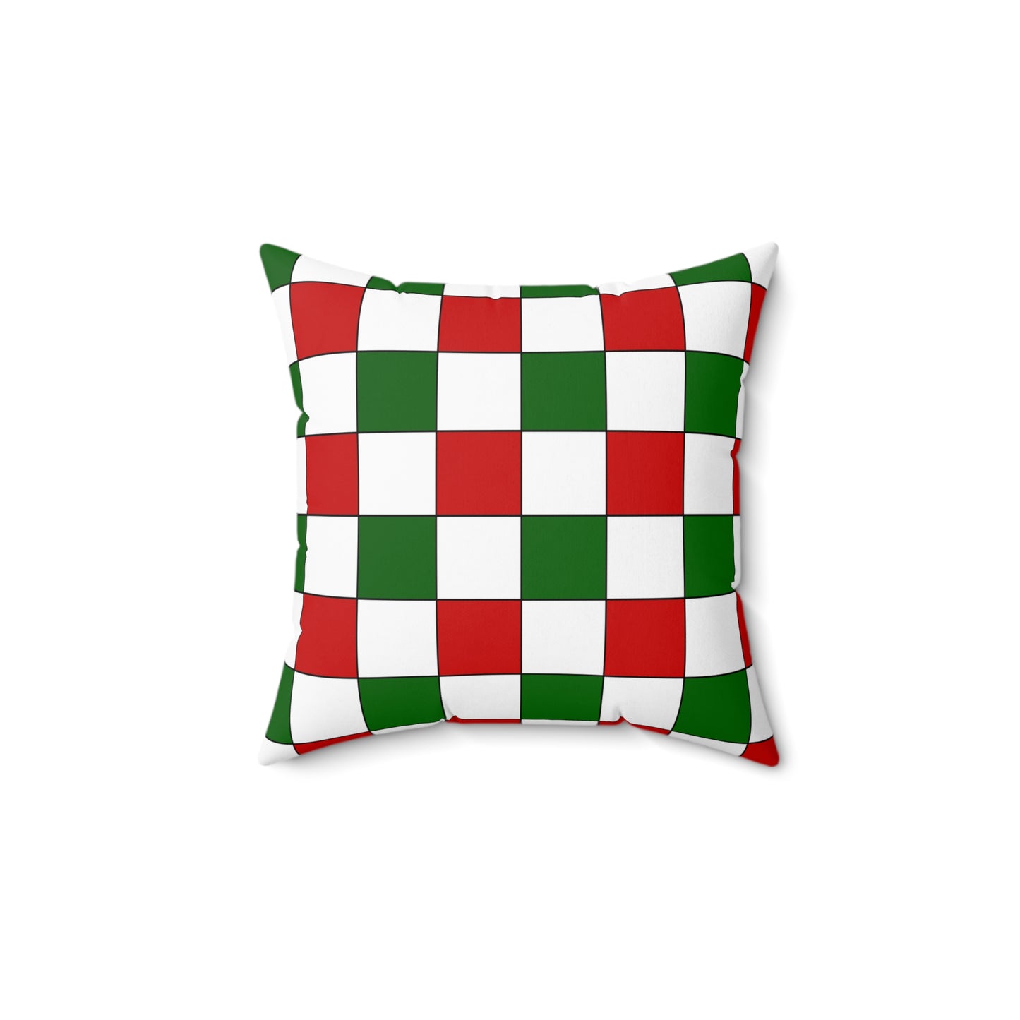 Tajikistan Retro Check Cushion Pillow
