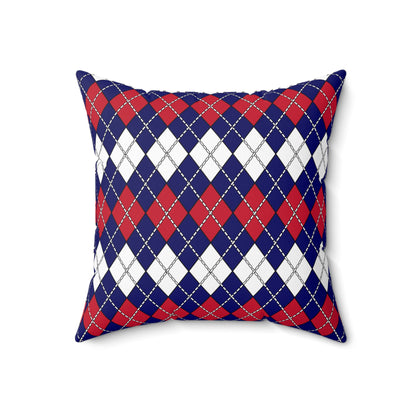 South Georgia And The South Sandwich Islands Retro Argyle Cushion Pillow