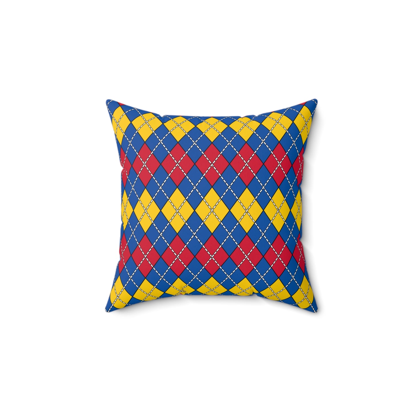 Aland Islands Retro Argyle Cushion Pillow