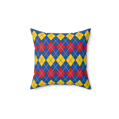 Aland Islands Retro Argyle Cushion Pillow