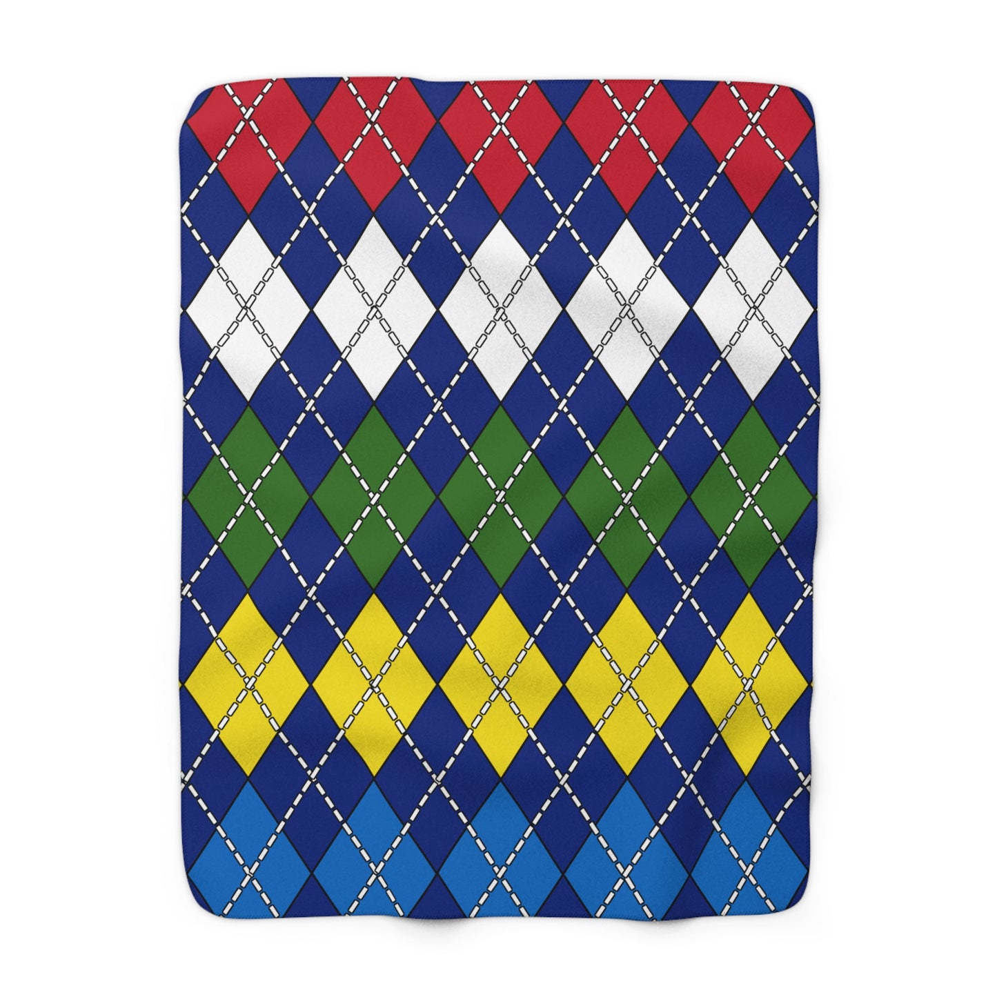 Pitcairn Retro Argyle Blanket Throw