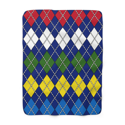 Pitcairn Retro Argyle Blanket Throw