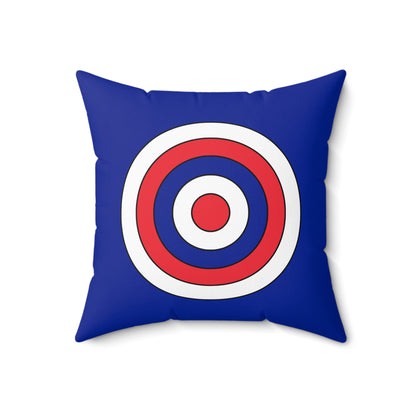 French Southern Territories Retro Target Cushion Pillow
