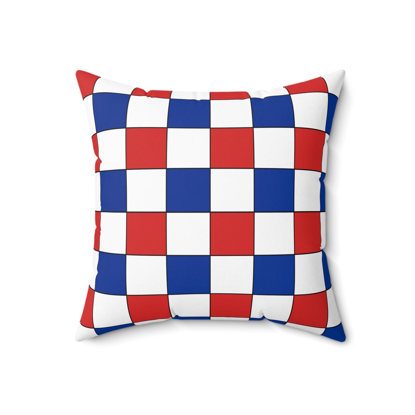 Faroe Islands Retro Check Cushion Pillow
