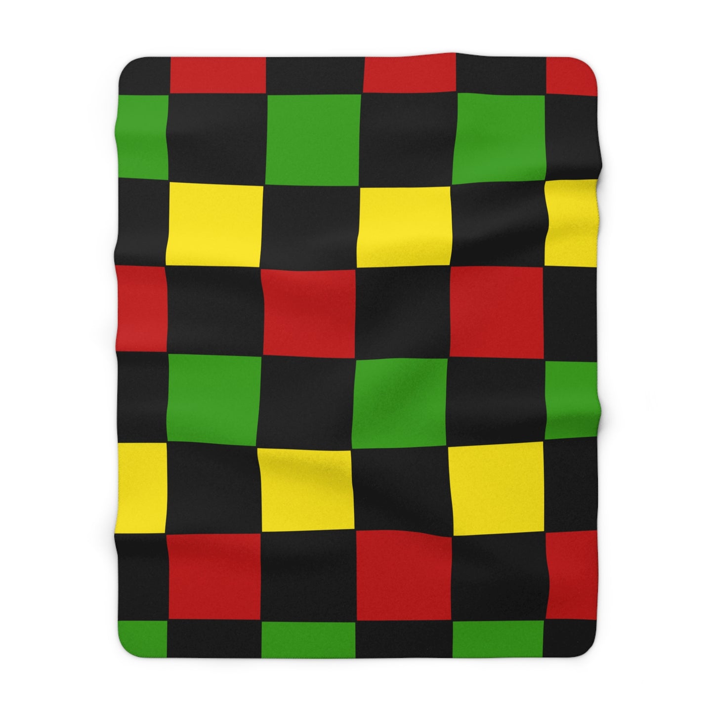 Saint Kitts And Nevis Retro Check Blanket Throw