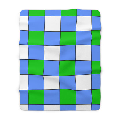 Djibouti Retro Check Blanket Throw