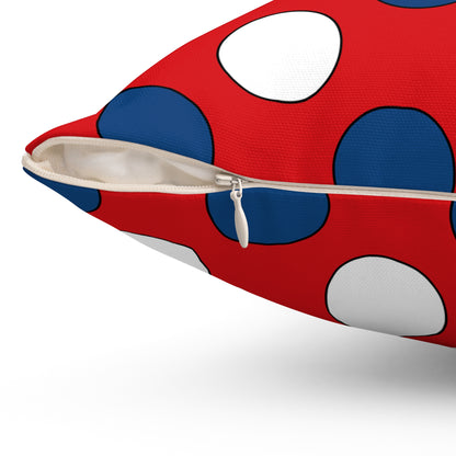 Czechia Retro Polka Dots Cushion Pillow
