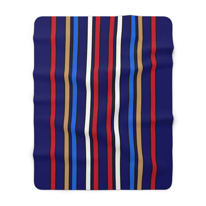 Tristan Da Cunha Retro Stripes Blanket Throw