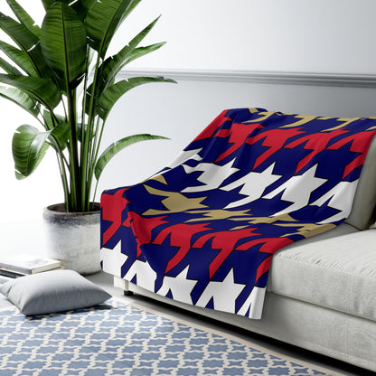 Saint Helena Retro Houndstooth Blanket Throw