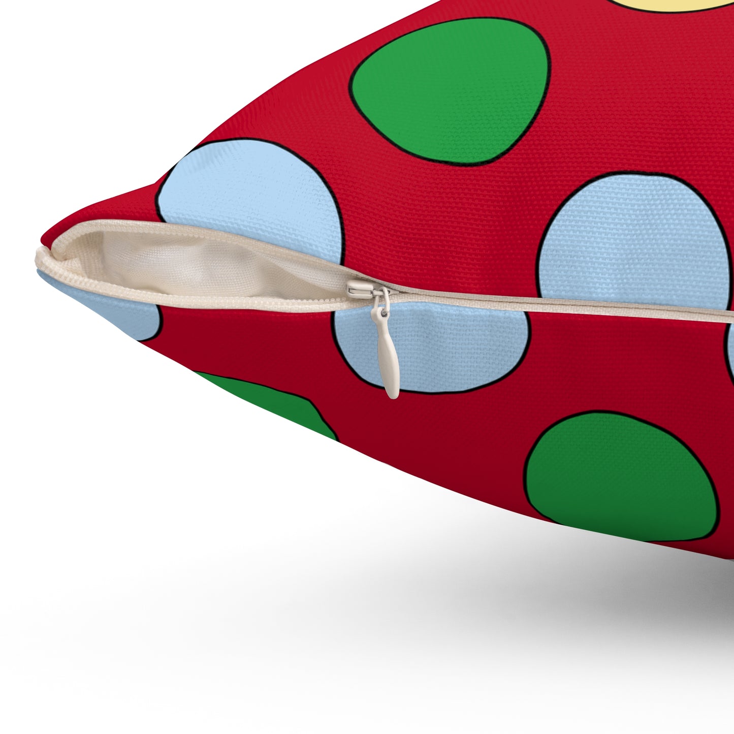 Eritrea Retro Polka Dots Cushion Pillow